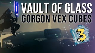 Destiny 2 Gorgon Secret Chest Puzzle Guide All 3 Vex Cube Locations  Vault of Glass Raid [upl. by Ssepmet]