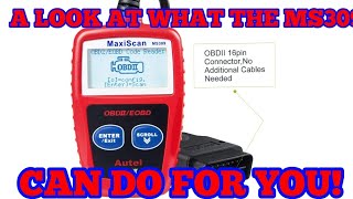 MAXISCAN MS309 OBD2 CODE READER pt1 AUTEL CAR WHAT IT DOESHOW TO USE IT [upl. by Inaluiak254]