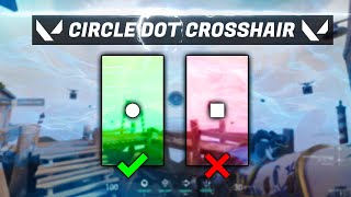 VALORANT Circle Dot Crosshair Settings EASY [upl. by Marquez]