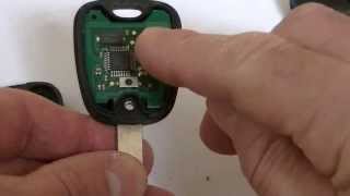 Peugeot two button key fob 206306 307406 Repair battery change Fix [upl. by Rosamund691]