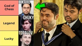 Hikaru Ranks Himself  Ranking the Legends and the GOATs Part 2  Tier Maker Greatest Chess Players [upl. by Leissam]