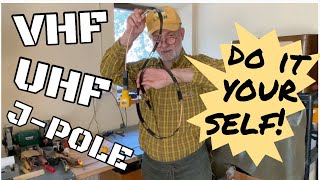 Make a gift for yourself VHFUHF JPole antenna DIY of a ribbon cable [upl. by Curr]