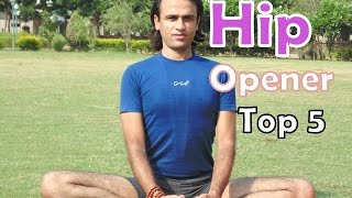 Top 5 Hip Opening Yoga Poses  Vashistha Yoga [upl. by Rogozen123]