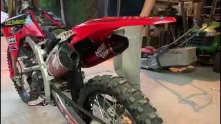 2021 CRF250R HGS Full Exhaust Sound [upl. by Filomena]