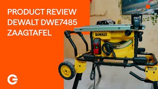 Product Review DeWALT DWE7485 Zaagtafel  Gereedschapcentrum [upl. by Llenrad46]