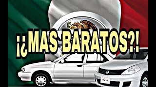 TOP 5 CARROS MAS BARATOS DE 2DA MANO EN MEXICO2018WOLF CAR [upl. by Cinemod]