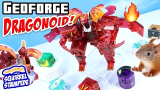 Bakugan Geoforge Dragonoid Combiner Dragon Spin Master [upl. by Marje213]