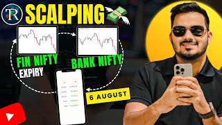 Live Intraday Trading  Banknifty option Scalping 6th AUGUST  Option Buying [upl. by Suiram]