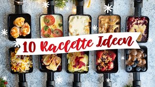 10 leckere RACLETTE Ideen  5 herzhafte amp 5 süße Rezepte  Pfännchen die ihr PROBIEREN müsst [upl. by Hillyer]