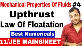 Fluids Mechanics 04  Upthrust and Law Of Floatation for IIT JEE MAINS  JEE ADVANCE  NEET [upl. by Aisad185]