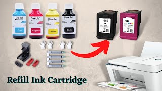 Refill ink in any printers Cartridge  Print more with less cost 💯🔥 [upl. by Zurek]