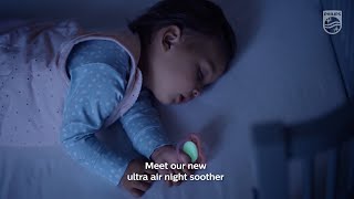 Philips AVENT ultra air nighttime pacifier  Soothe your baby with a pacifier that lets skin [upl. by Youlton]