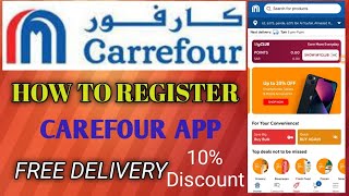 How To Shop Online From Carrefour In Saudi Arabia 🔥Carrefour App Kaise Ragistration Kare [upl. by Wenoa]