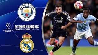 Man City vs Real Madrid Extended Highlights  UCL QuarterFinals 2nd Leg  CBS Sports Golazo [upl. by Diann784]