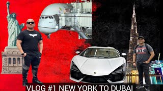 VLOG 1 NEW YORK TO DUBAI September 25th  27th [upl. by Helbonnas]