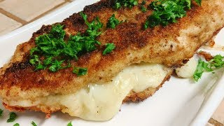 Cheese Stuffed Chicken Breast  Breaded Chicken Stuffed Chicken Recipe  Easy Dinner Recipes [upl. by Adalai]