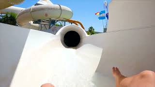 Big River WaterSlide at Hydromania WaterPark 2022 Rome Italy [upl. by Flossie]