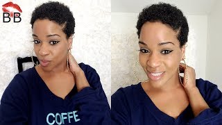 How To Define Curls On Short Natural Hair  TWA  Post Big Chop Natural Hair Routine [upl. by Ramsdell]