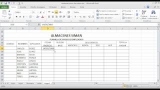 Planilla de Pago en Excelwmv [upl. by Maureene]
