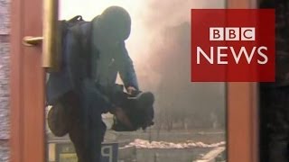 Under sniper fire in Ukraine uprising  BBC News [upl. by Dumond979]