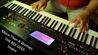 More than a woman BEE GEES impro kidding on my Keybaord Korg pax4 [upl. by Heid]