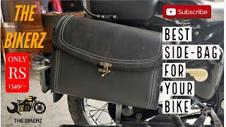 THE BIKERZ SIDE BAG FOR ROYAL ENFIELD CLASSIC 350 [upl. by Novrej]