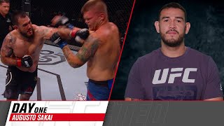 Augusto Sakai Looks Back at His TKO Win in UFC Debut [upl. by Kirenoj]