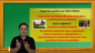 Videoaula 2  Império Romano  Política do Pão e Circo [upl. by Damicke152]