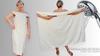 🚿 Unmatched Comfort  Never Fall Off Towel Dress  Sewing Hacks [upl. by Edya]