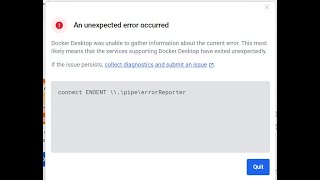 connect ENOENT \\\pipe\errorReporter  docker  2024  RRFIX [upl. by Assiruam]