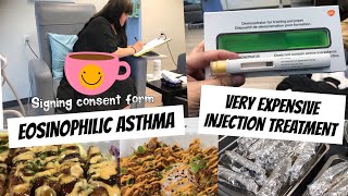 INJECTING NUCALA VIDEO   FOODTRIP  MY EMBOTIDO FOR BUSINESS  eosinophilic asthma nucala [upl. by Rothschild]