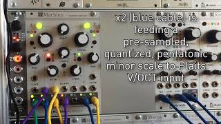 Mutable Instruments Marbles Subtle Self Patching [upl. by Wickham958]