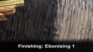 Ebonising Wood with steel wool and vinegar [upl. by Frye]