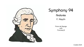 Haydn Symphony 94 quotSurprisequot Andante [upl. by Enyawad]