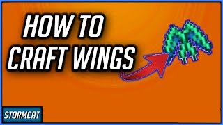 TERRARIA 14 HOW TO CRAFT WINGS 2020  EASY TERRARIA WING CRAFTING GUIDE [upl. by Linell]