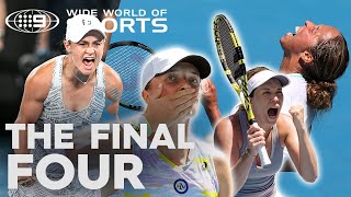 Every match point from the final four women Australian Open 2022  Wide World of Sports [upl. by Bryce]