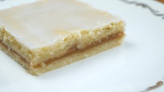 PuddingApfelmusSchnitten  gedeckter Apfelkuchen mit PuddingApfelmusFüllung  vegan [upl. by Tewell812]