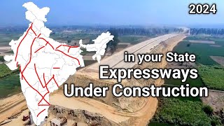 All the UnderConstruction Expressways in 2024 India and When are they Opening [upl. by Aliekahs]