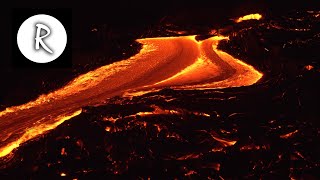 10 Hours Lava Flow Kilauea Hawaii 🌋 4K  Natural Sounds  for Sleep amp Stress Relief Lava River [upl. by Houser]