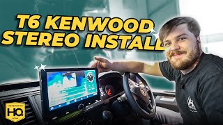 VW Transporter T6 Kenwood Floating Head Unit Stereo Install  DMX9720XDS [upl. by Darrin498]