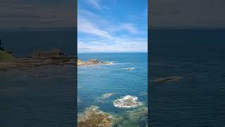 Bass Rock From Tantallon Castle  North Berwick  Scotland history scenery scotland castle [upl. by Letch]