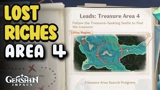 Lost Riches 43 Event Day 4  All Seelie Treasure Location Area 4  Genshin Impact Event [upl. by Dadelos164]