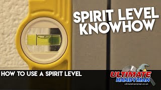 How to use a spirit level [upl. by Airemahs]