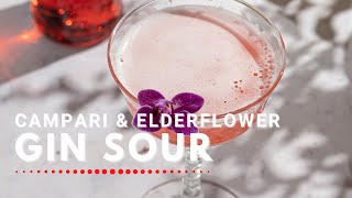 Campari and Elderflower Gin Sour [upl. by Devol]