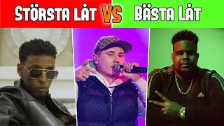 Sveriges BÄSTA Rap Låtar  Svenska Rappares STÖRSTA vs BÄSTA Låt [upl. by Qulllon632]