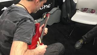 Leo Amuedo at NAMM 2019 playing a Marchione Guitar w Tone Specific Pickups [upl. by Asyla]