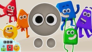 🌈 Colourblock Grey and Rainbow Friends 🌈  Learn Colours  Learningblocks [upl. by Nevi41]