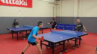 2024 sndtta table tennis div one Peter Lin vs Clement Siu set two penholders war [upl. by Keever916]