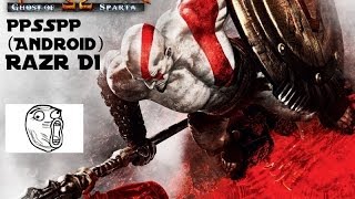 God Of War Ghost Of Sparta no Razr D1PPSSPP [upl. by Keiryt]