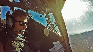 C17 Globemaster III LowAltitude Flyovers  Cockpit View Veterans Day 2016 [upl. by Nedyaj]